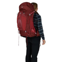 Osprey Aura AG 65 Litre Womens Hiking Backpack in use pack view