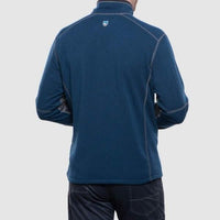 Kuhl Revel Men's 1/4 Zip Fleece Top Pullover navy Steel rear View