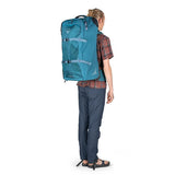 Osprey Farpoint Wheeled 65 Litre Travel Pack in use on back