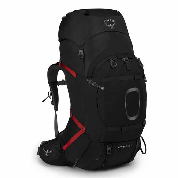 Osprey Aether Plus 70 Men's Hiking / Mountaineering Backpack – Pack Light