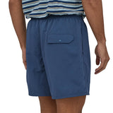 Patagonia Men's Baggies Shorts 5 Inch Stone Blue in use rear view