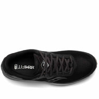 Saucony Men's Gore-Tex Trail Running Shoe black gravel top view