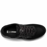 Saucony Men's Gore-Tex Trail Running Shoe black gravel top view