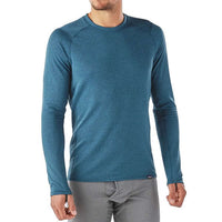 Patagonia Mens Capilene Thermal Weight Crew Thermal Top Front view in use on man