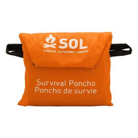 AMK SOL Emergency Poncho packed into pocket