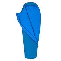 Marmot Nanowave 25 Synthetic Sleeping Bag Classic Blue zipped open