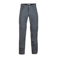 Marmot Men's Transcend Convertible Travel and Hike Pants Front View Slate Grey