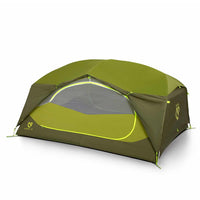 Nemo Aurora 3 Person Hiking Tent with Footprint Nova Green vestibule up