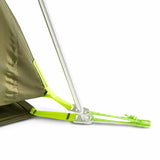 Nemo Aurora 3 Person Hiking Tent with Footprint Nova Green pole feet