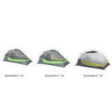 Nemo Dragonfly 1 Person Hiking Tent compared to dragonfly 2 and 3