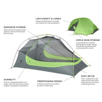 Nemo Dragonfly 1 Person Hiking Tent features