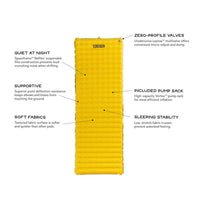 Nemo Tensor Regular Wide Hiking Sleeping Mat features