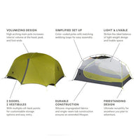 Nemo Dragonfly 3 Person Hiking Backpacking Tent features