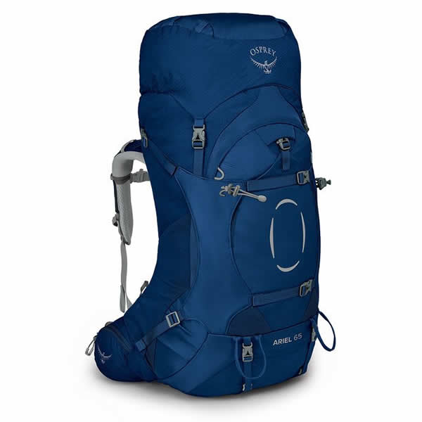 Osprey Ariel 65 Litre Women's Hiking Mountaineering Backpack Ceramic Blue