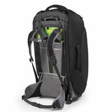 Osprey Sojourn 80 Litre Wheeled Travel Backpack Flash Black carry harness