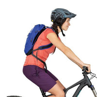 Osprey Sylva 5 Litre Women's Hydration Mountain Biking Pack in use on bike