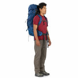 Osprey Volt 75 Litre Men's Hiking Mountaineering Backpack in use side view