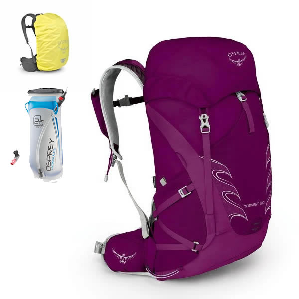 Osprey Tempest 30 Litre Daypack with free raincover and hydro