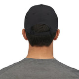 Patagonia Airshed Cap in use, rear view. quick drying lightweight adventure sports cap
