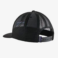 Patagonia P-6 Logo LoPro Trucker Hat Black rear view