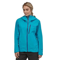 Patagonia Women's Calcite Jacket Gore-Tex Paclite Waterproof Breathable in use front view