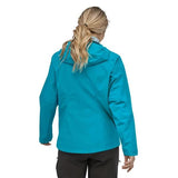 Patagonia Women's Calcite Jacket Gore-Tex Paclite Waterproof Breathable in use rear view