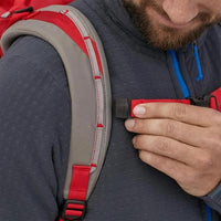 Patagonia Ascensionist climbing mountaineering daypack 35 litres in use buckles