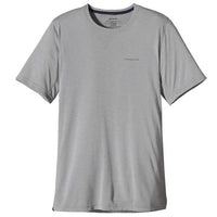 Patagonia Mens Short Sleeve Nine Trails Running T-Shirt feather grey