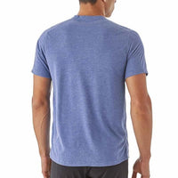 Patagonia Mens Short Sleeve Nine Trails Running T-Shirt rear view in use
