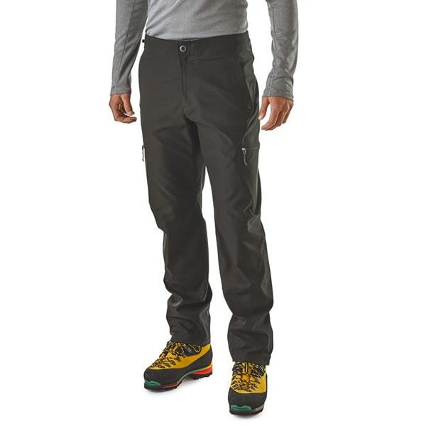 Patagonia Men's Simul Alpine Softshell Pants Black in use front view
