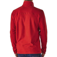 Patagonia Men's Micro D 1/4 Zip Fleece Pullover rear view in use