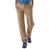 Patagonia Women's Happy Hike Pants Lightweight Quick Dry Hike and Travel Pants in use cuffs down front view