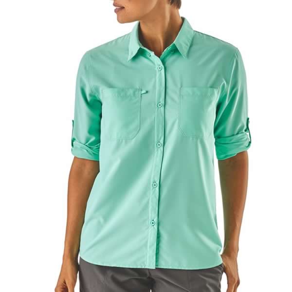 Patagonia Womens Sol Patrol Shirt in use front view