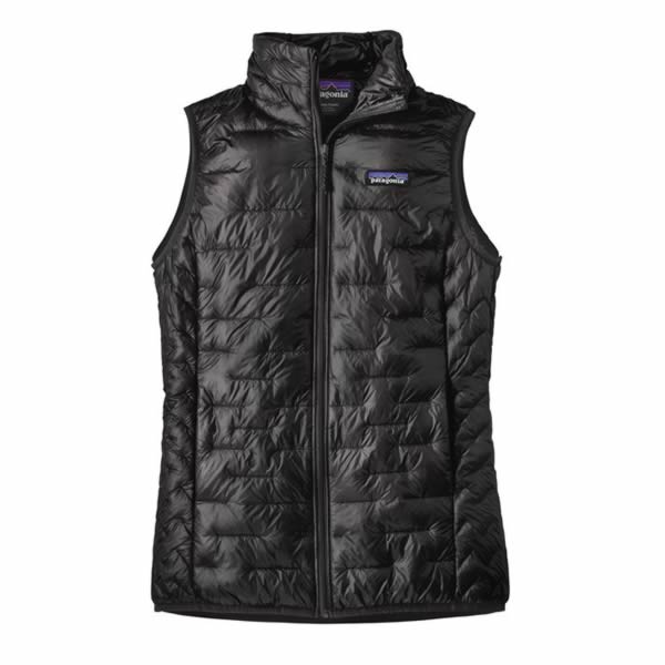 Black puffer vest women's patagonia on sale