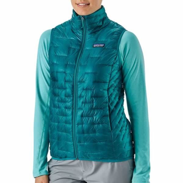 Patagonia Women's Micro Puff Vest in use front view