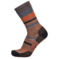 Point6 37.5 Hiking Medium Crew Mixed Stripe Cedar