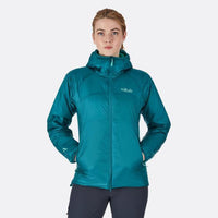 Rab Women's Xenon Hoody Insulated Jacket in use front view