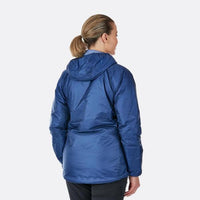Rab Women's Xenon Hoody Insulated Jacket in use rear view