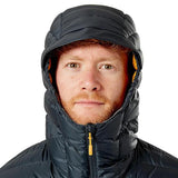 Rab Men's Microlight Down Hoody in use front view