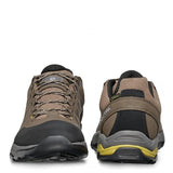 Scarpa Moraine Plus Men's Goretex Shoe Charcoal Sulphur Green front and end view
