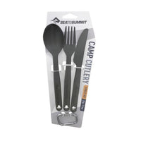 Sea to Summit 3 Piece Cutlery Set - Camping Knife, Fork, Spoon Set