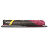 Sierra Designs Cloud 800 Women's -3 degrees 800 FP Down Zipperless Sleeping Bag side view on mat