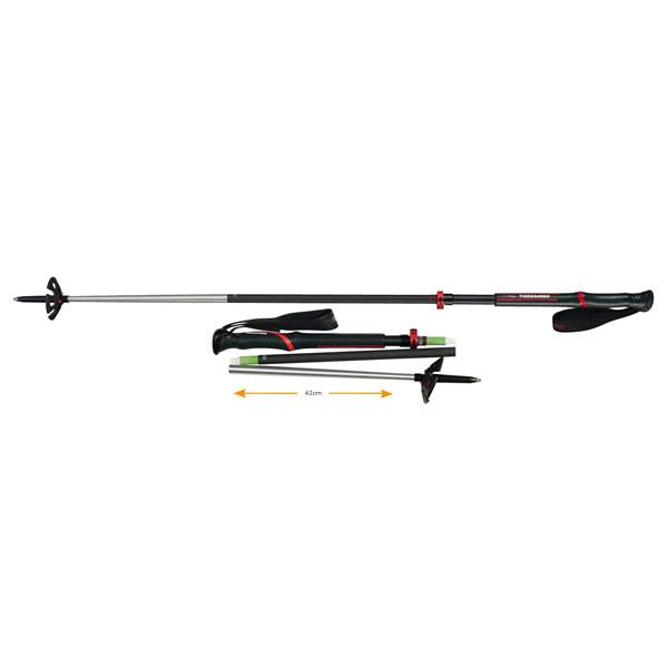 Komperdell Carbon Expedition Tour 4 Compact Trekking Pole (Pair)