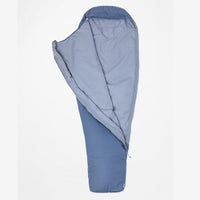 Marmot Nanowave 55 synthetic sleeping bag open