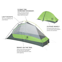 Nemo Hornet 1 Person Ultralight Hiking Tent features