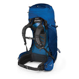 Osprey Aether AG 60 Litre Hiking Mountaineering Backpack neptune blue haness