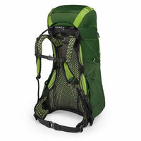 Osprey Exos 38 Litre Ultralight Backpack Tunnel Green harness view