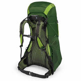 Osprey Exos 48 Litre Lightweight Backpack Tunnel Green carry harness