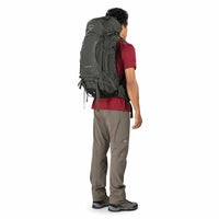 Osprey Kestrel 48 Litre Men's Hiking Backpack in use rear view