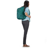 Osprey Nova Womens 33 litre Carry on daypack with laptop sleeve in use side view